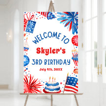 4º de julho - Sinal de boas-vindas do Partido aniv