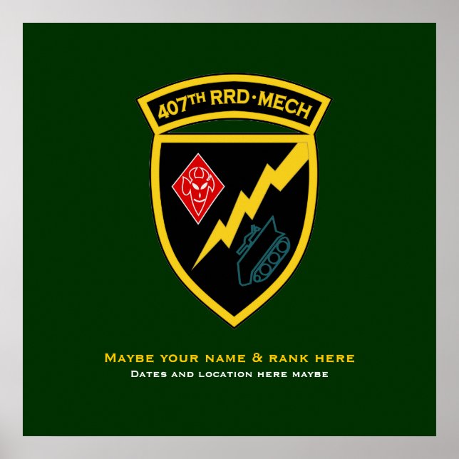 Poster 407.º RRD - Mech SSI (Frente)