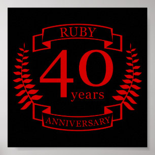 Poster 40. ª Nalização ANNIVERSARY RUBY