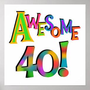 Poster 40 t-shirt e presentes impressionantes do