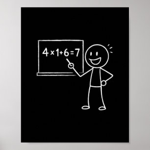 Poster 41 67 Meme 41 67 Engraçado Professor de Matemática