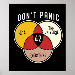 Poster 42 A resposta à vida O universo e tudo