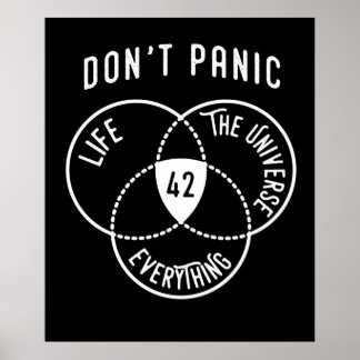 Poster 42 A resposta ao universo da vida e tudo o mais