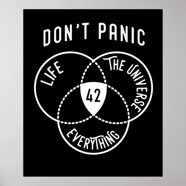 Poster 42 A resposta ao universo da vida e tudo o mais (Frente)