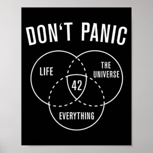 Poster 42 Resposta à Vida Universo E Tudo Não Pa