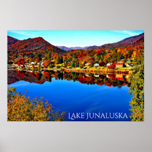 PÓSTER 42 X 28 LAKE JUNALUSKA PREMIUM CANVAS