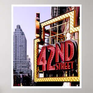 Póster 42nd Rua, NYC--poster