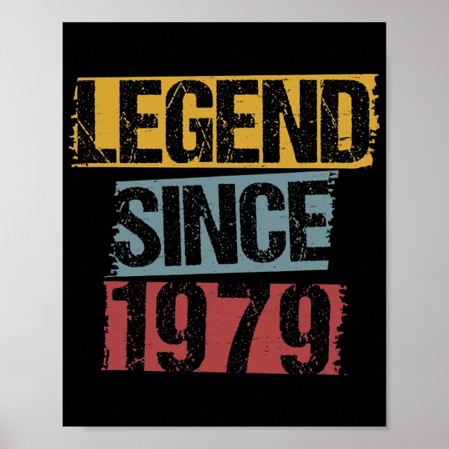 Poster 43 anos Vintage 1979 43º aniversário (Frente)