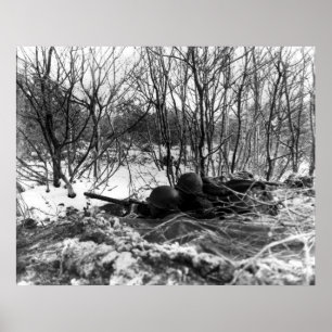 Póster 45.ª Divisão de Infantaria no Bulge