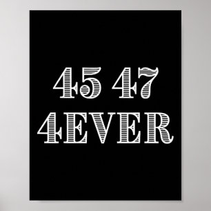 Poster 45 47 Ilustração do apoio ao presidente Trump