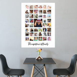Poster 45 Colagem de Fotos e Texto Personalizado