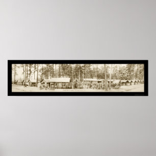 Poster 45th A infantaria comanda a foto 1918