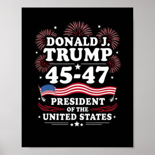 Poster 47º dia da posse do Presidente Donald Trump 1