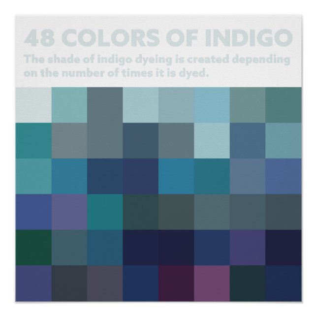 PÓSTER 48COLORS OF INDIGO (Frente)