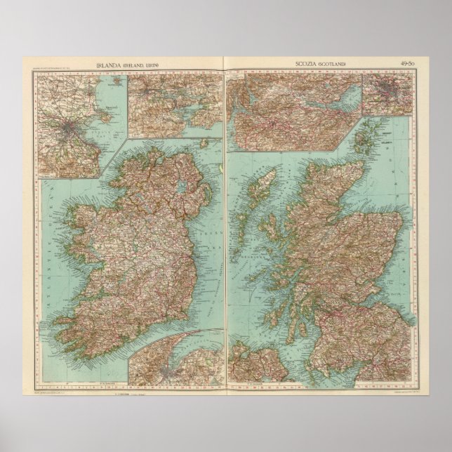 Póster 4950 Irlanda, Escócia (Frente)