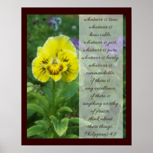 Póster 4:8 dos Philippians