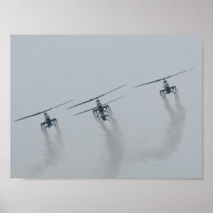 Póster 4 armas da cobra AH-1 em S.C.