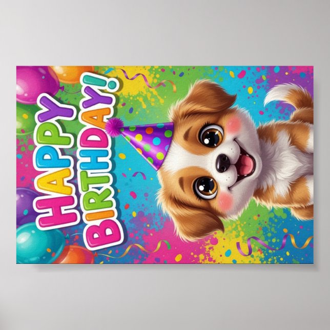 Poster #4 Cartaz de Feliz Aniversário (Frente)