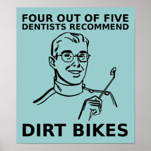 Poster 4 de 5 Dentistas Cartaz de Motocross de Bicicleta