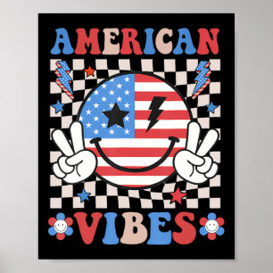 Poster 4 De Julho Camisas Homens Crianças Víblias America