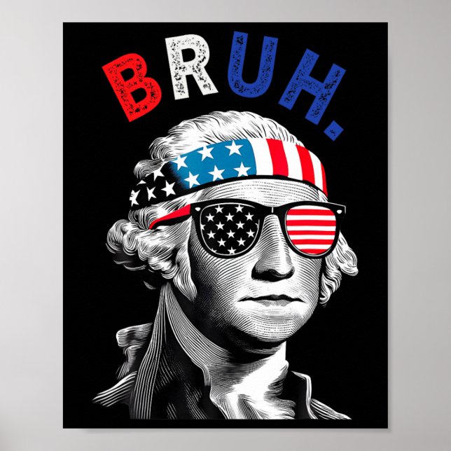 Poster 4 De Julho De 2024 George Washington Bruh. (Frente)