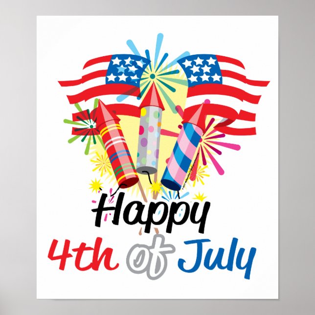 Póster 4 de julho Fireworks (Frente)