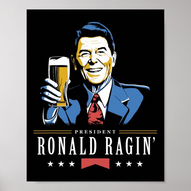 Poster 4 De Julho Ronald Ragin Funny Beer (Frente)