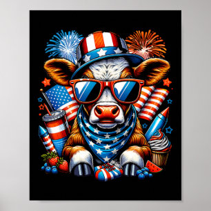 Poster 4 De Julho Vaca Herdeira Patriótica