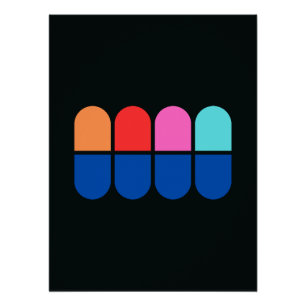 Póster '4 Fantasmas' - Design Mínimo - Presentes Nerdy