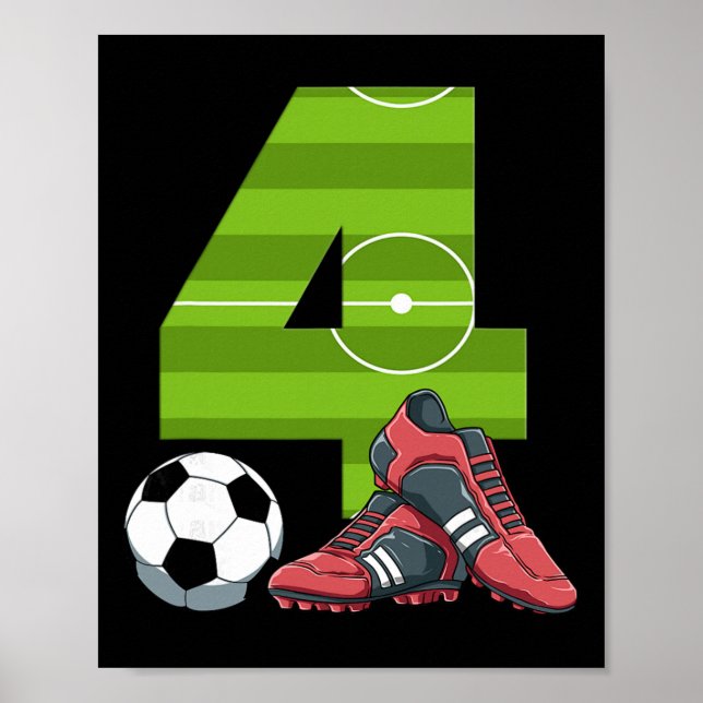 Poster 4 Futebol de Aniversário Primeiro Futebol de Anive (Frente)