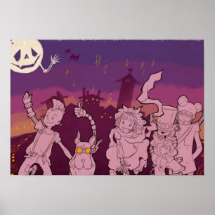 Póster 4 Little Monsters - Night Music