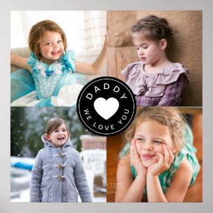 Poster 4 Pai De Colagem De Fotografias Que Te Amo