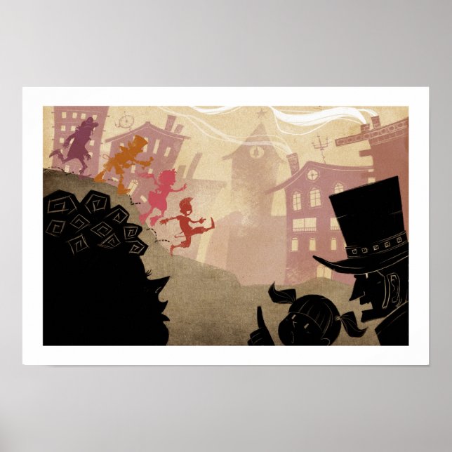 Poster 4 Pequenos Monstros - Caminhando Pela Cidade (Frente)