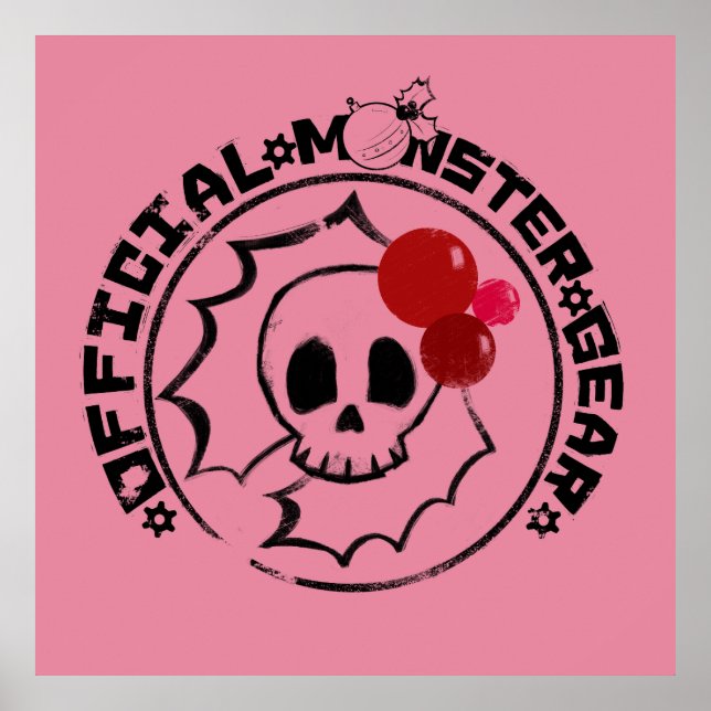 Poster 4 Pequenos Monstros - Logotipo Nessa Holiday (Frente)