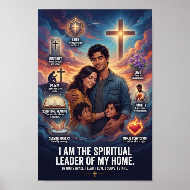 Poster #4 Um Homem Cristão Vive Assim (Frente)