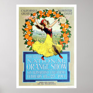 Poster 4o Mostra alaranjada nacional 1914