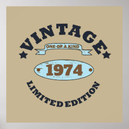 Poster 50ª festa de aniversário personalizada