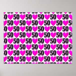 POSTER 50º ANIVERSÁRIO AMOR CORAÇÕES