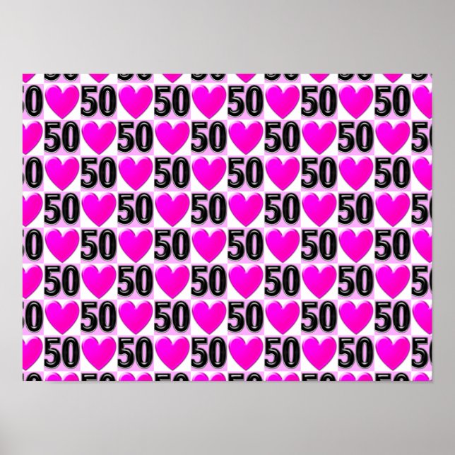 POSTER 50º ANIVERSÁRIO AMOR CORAÇÕES (Frente)