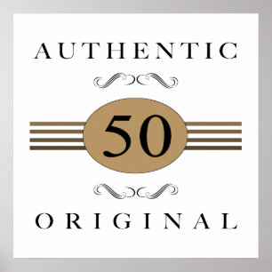 Póster 50º aniversário autêntico