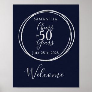 Poster 50º Aniversário Boas-vindas ao Marinho de 50 Anos