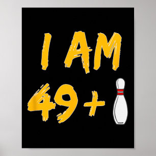 Poster 50º aniversário Boliche Camisa Festa de Bowler Eng