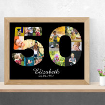 50º aniversário Crie sua própria multifoto