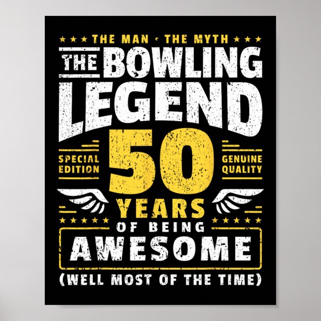 Poster 50º Aniversário da Boliche 50 anos (Frente)