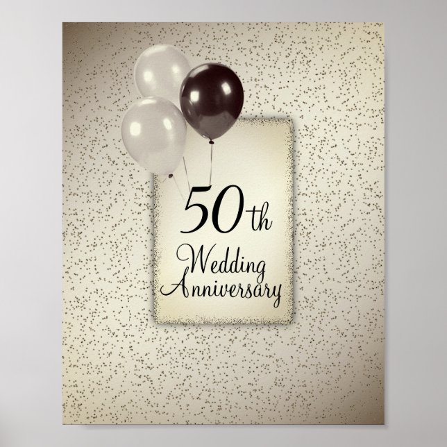 Poster 50º Aniversário de Casamento (Frente)