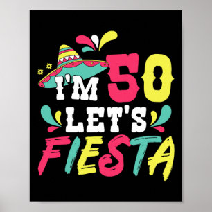Poster 50º aniversário do Partido Mexicano Eu tenho 50 Va