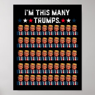 Poster 50º Aniversário Eu sou tantas Trumps para Trump Su