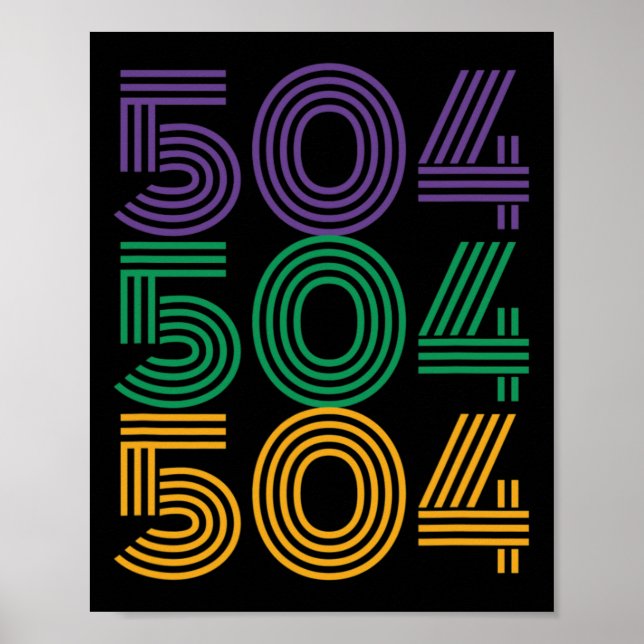 Poster 504 Mardi Gras 2025 Figurino de Carnaval (Frente)