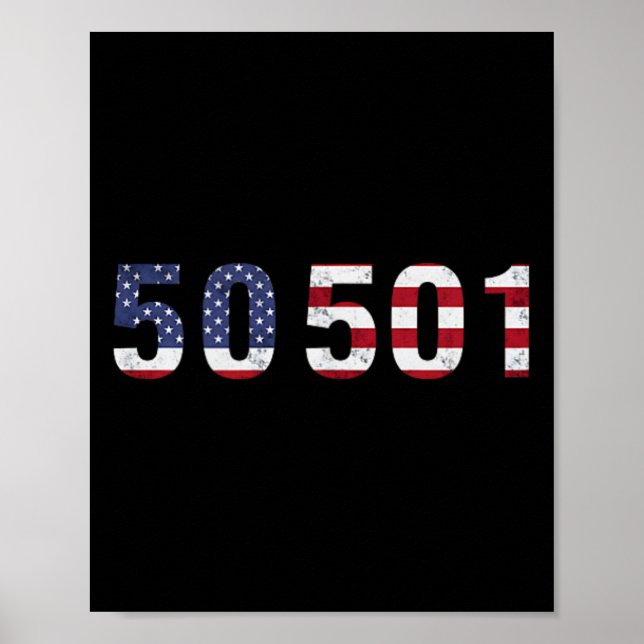 Poster 50501 Protesto Sutil Resistir Trump  (Frente)