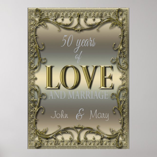 Póster 50 anos de amor (Frente)